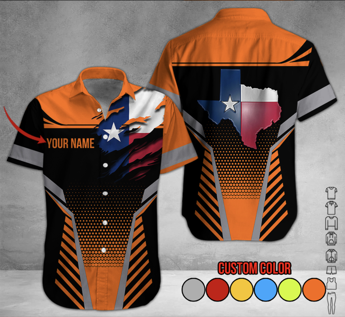 Click to view full screen Proud To Be Texas All Over Printed Clothes DV961 photo review