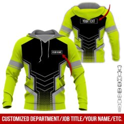 Custom Green Workwear Style Hoodie - photo 5