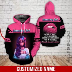 Custom January Girl 3D Hoodie - photo 5