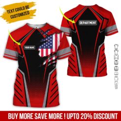 3D Custom Name Workwear Uniform Printed Shirt - photo 11