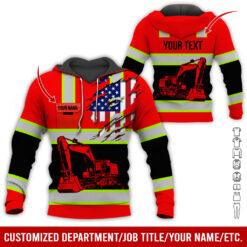 Custom Name and Flag Love Excavator Hoodie - photo 59