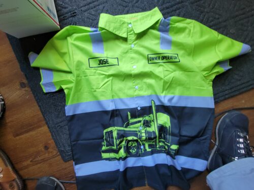 Customized Truck Driver Uniform Full Color All Over Printed Clothes ND829 photo review