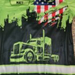 Custom Text And Color Proud Trucker All Over Printed Clothes TN621 photo review