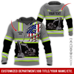 Custom Name and Flag Love Excavator Hoodie - photo 57