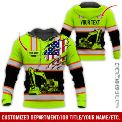 Custom Name and Flag Love Excavator Hoodie - photo 55