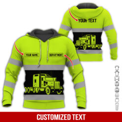 Custom Name Truck Driver Style Hoodie - photo 10