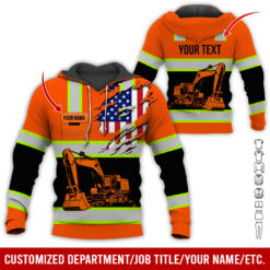 Custom Name and Flag Love Excavator Hoodie - photo 60