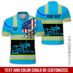 Personalized Flag Semi Truck Pocket Uniform Print - photo 320