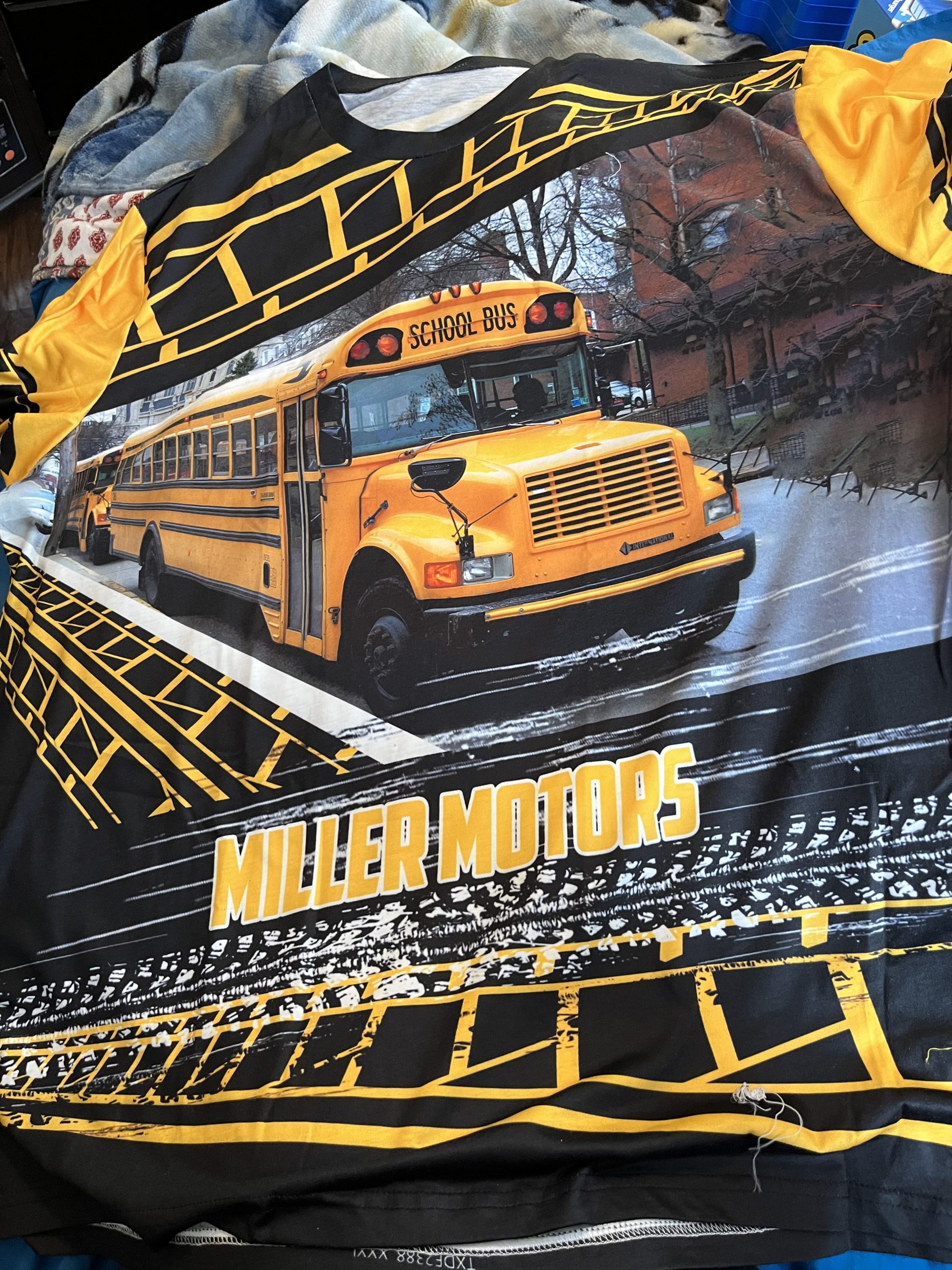 Click to view full screen Customed Name And Bus School Driver Style 3D All Over Printed Clothes FC575 photo review