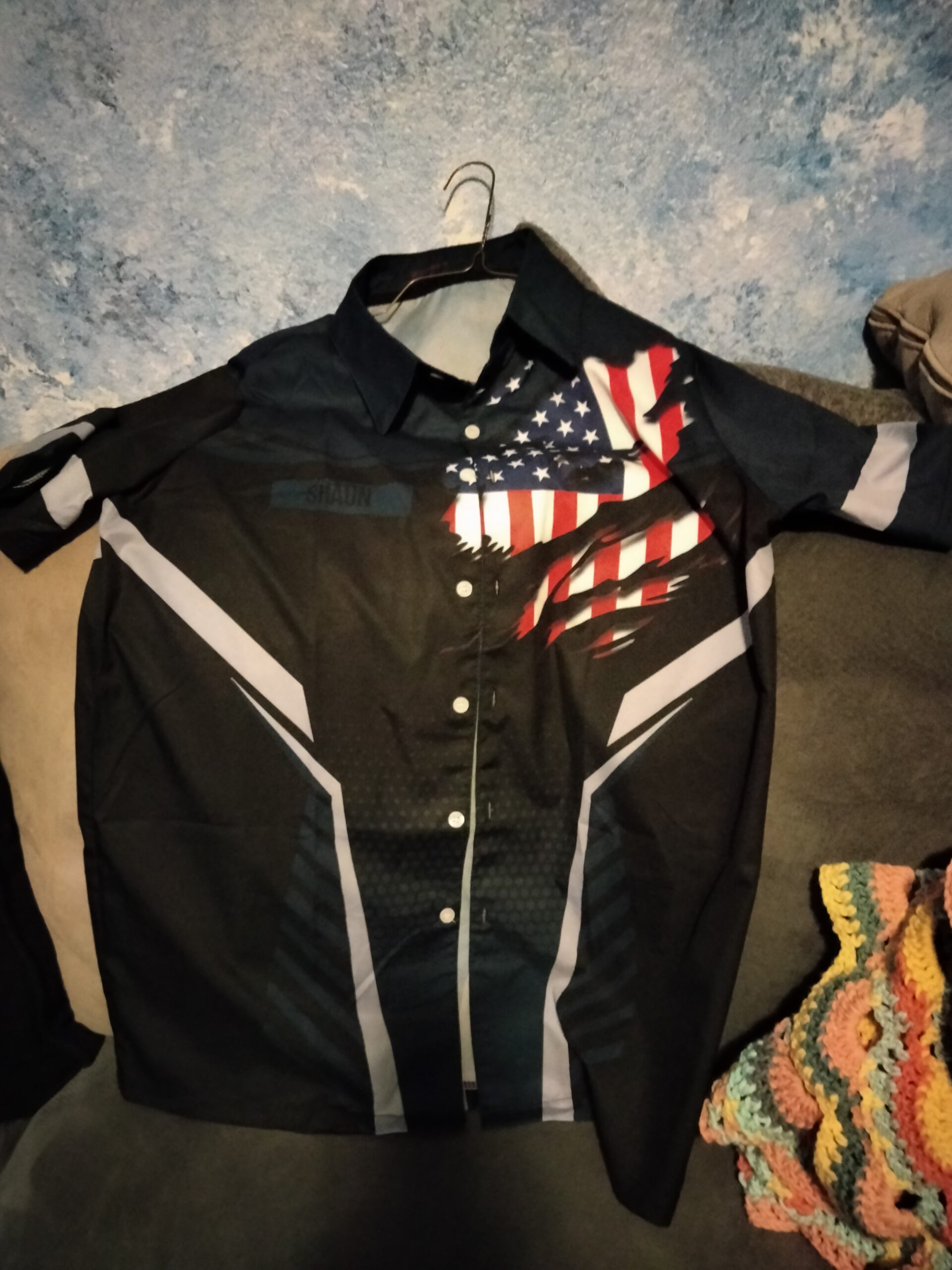 Click to view full screen Pocket - Personalized Name And Department Style 3D All Over Printed Clothes AA62 photo review