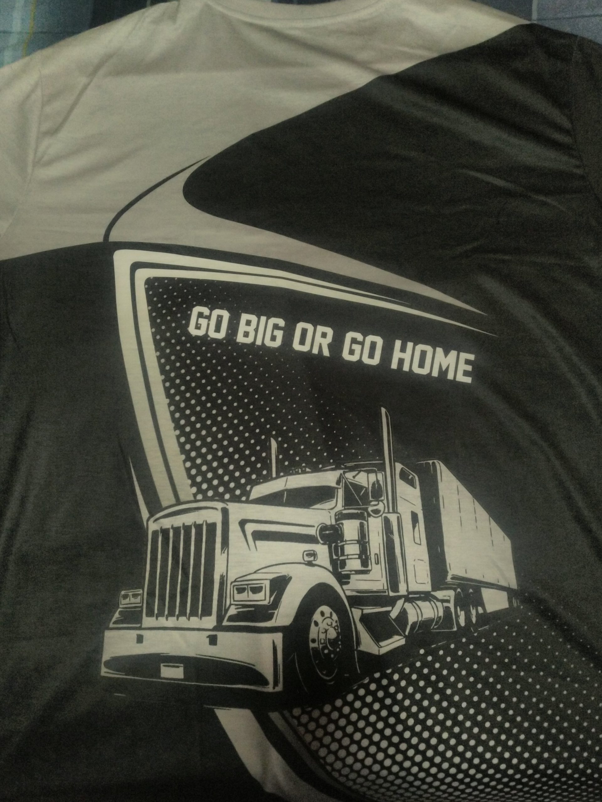 Click to view full screen Personalized Name And Color Semi Truck Uniform All Over Printed Clothes FC553 photo review