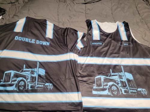 Personalized Name And Color Semi Truck Uniform All Over Printed Clothes TN587-1 photo review