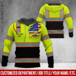 Custom Name and Text Uniform Full Color 3D Hoodie - photo 5