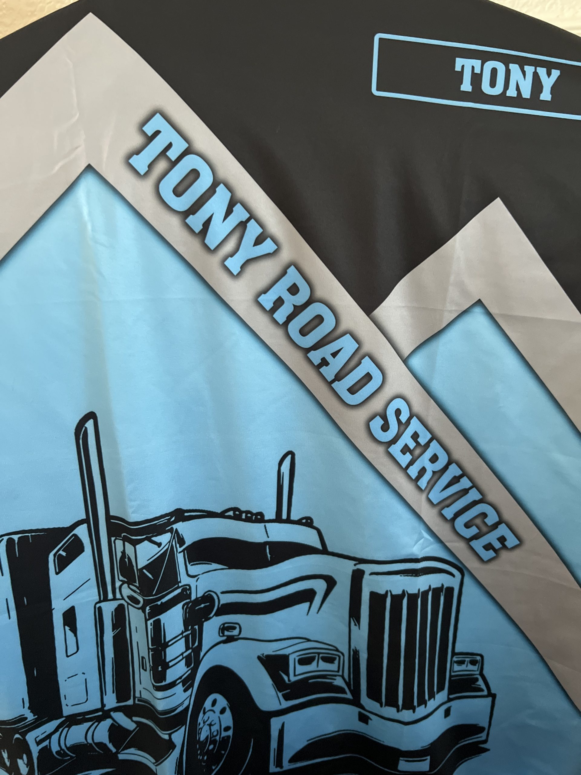 Click to view full screen Personalized Name And Color Love Semi Truck All Over Printed Clothes AD151 photo review