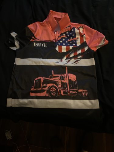Customized Name And Color Truck Driver Uniform All Over Printed Clothes AD177 photo review