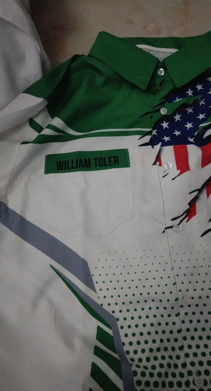 Click to view full screen Pocket - Personalized Name And Department Style 3D All Over Printed Clothes AA62 photo review