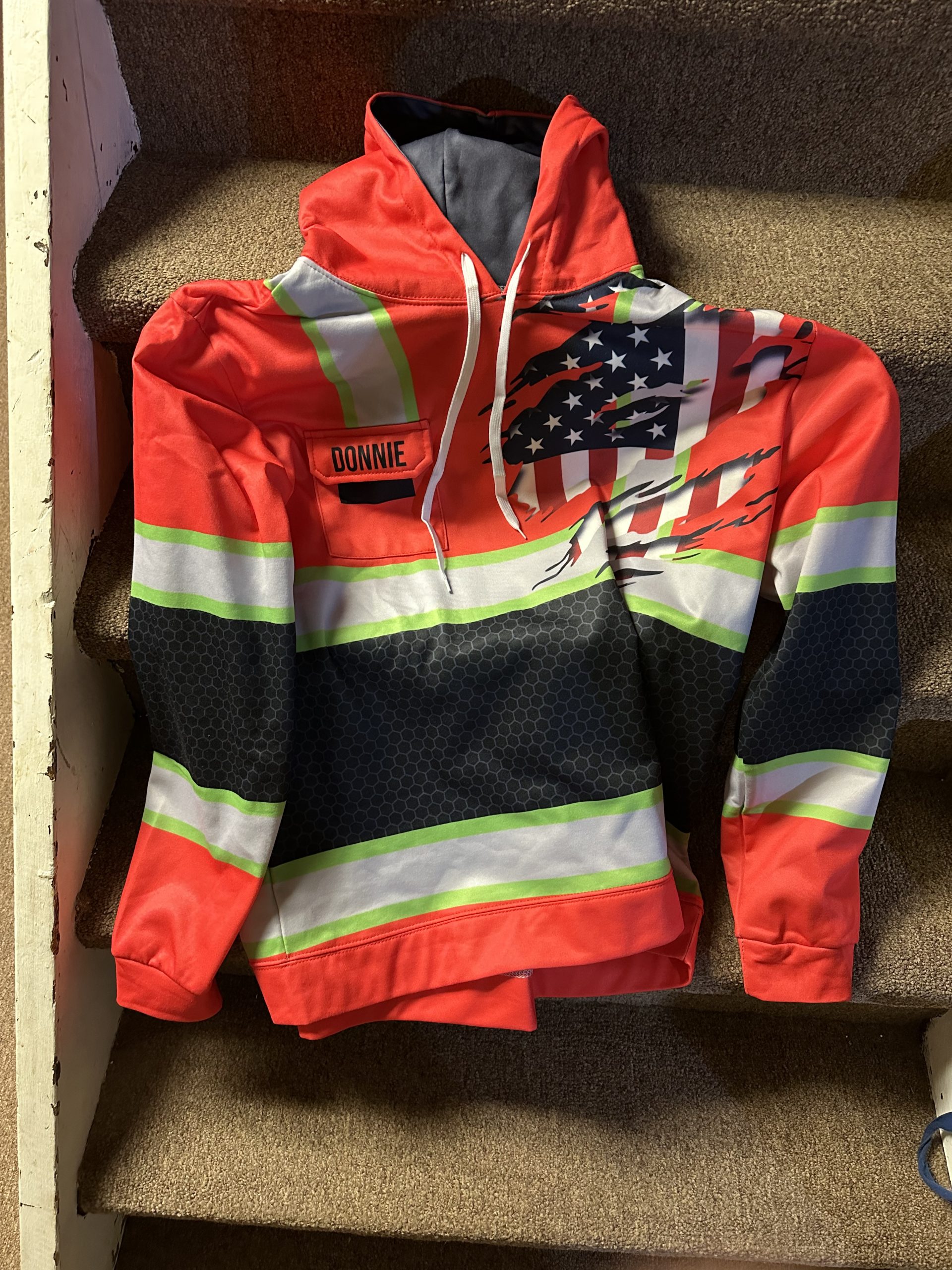 Click to view full screen Pocket – Personalized Name Workwear Style All Over Printed Clothes SS15 photo review