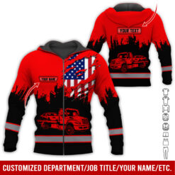 Custom Text and Love Tow Truck Hoodie - photo 64