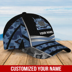 Custom Trucker Blue Camo Cap - photo 6