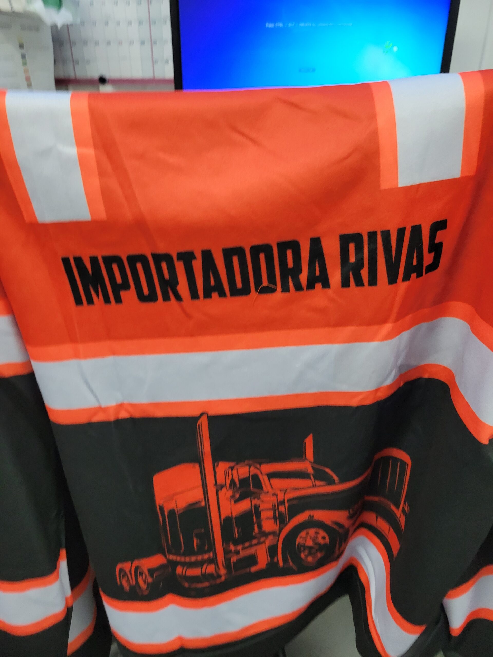 Click to view full screen Pocket - Personalized Name And Color Semi Truck Uniform All Over Printed Clothes AD235 photo review