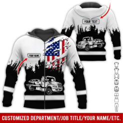 Custom Text and Love Tow Truck Hoodie - photo 69