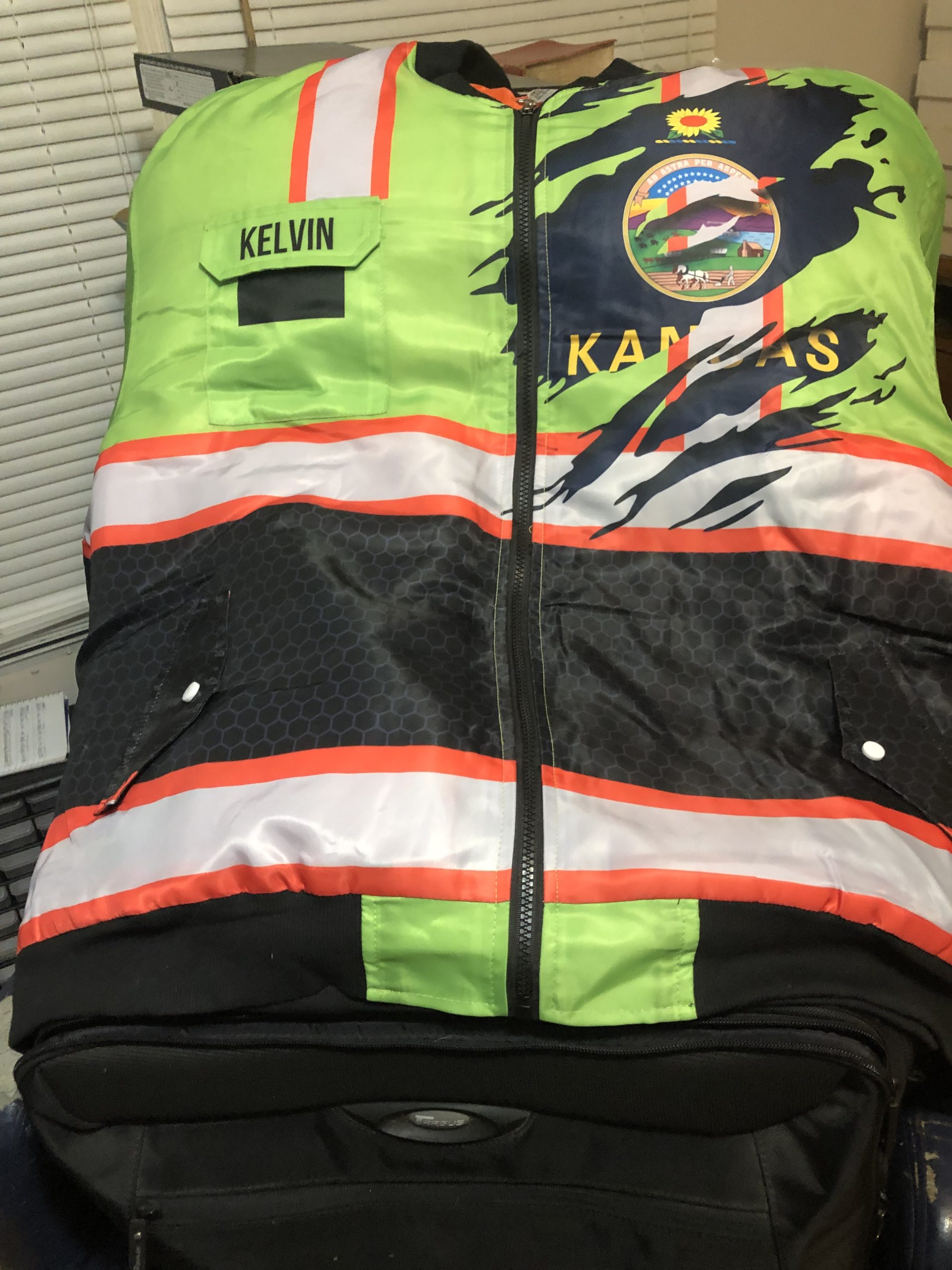 Click to view full screen Pocket – Personalized Name Workwear Style All Over Printed Clothes SS15 photo review