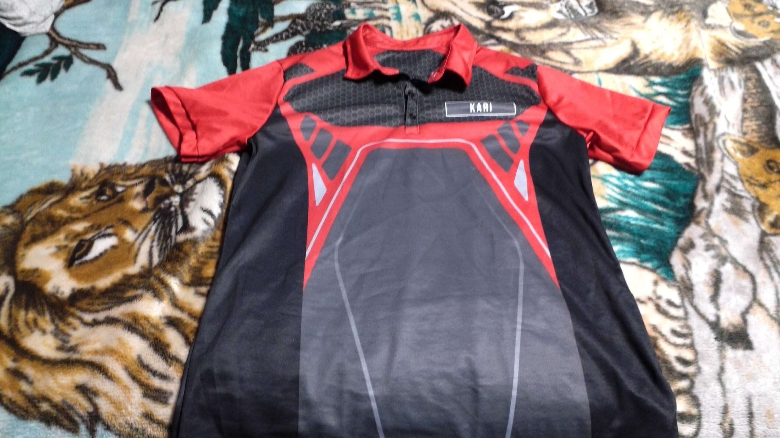 Click to view full screen Custom Name And Color Workwear Uniform All Over Printed Clothes RN252 photo review