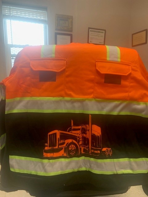 Click to view full screen Pocket - Personalized Name And Color Semi Truck Uniform All Over Printed Clothes AD235 photo review