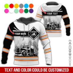Custom Text and Color Truck Driver Uniform Hoodie - photo 110