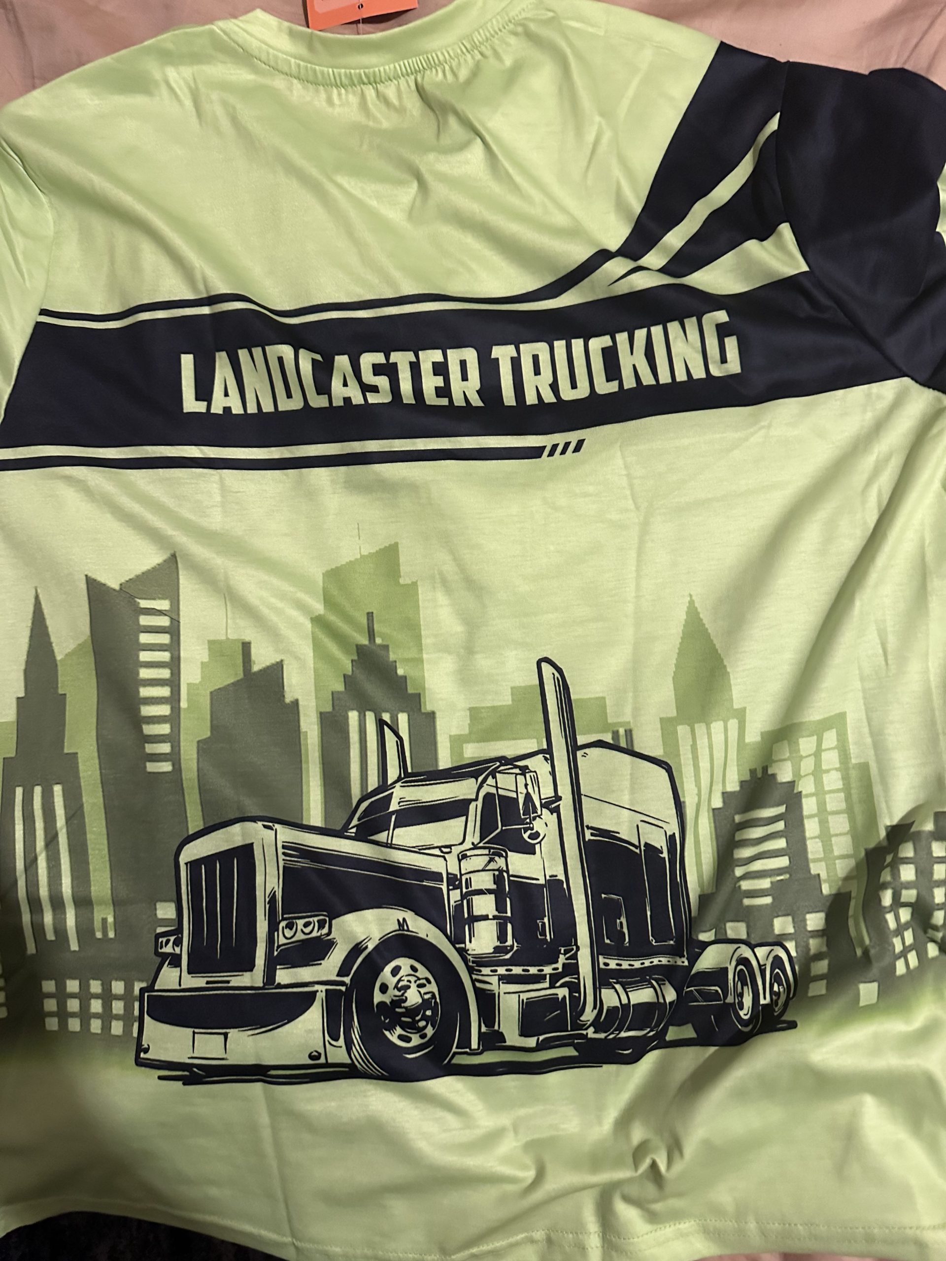 Click to view full screen Custom Name And Color Love Semi Truck All Over Printed Clothes CN39 photo review