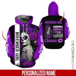 Custom November Girl 3D Hoodie - photo 5