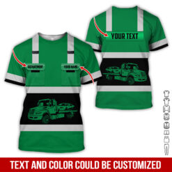 Pocket-Custom Name and Color Love Tow Truck Hoodie - photo 393