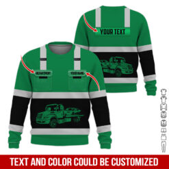 Pocket-Custom Name and Color Love Tow Truck Hoodie - photo 396