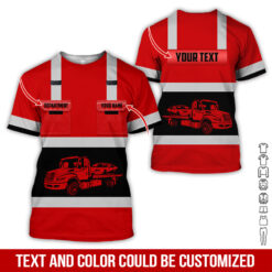 Pocket-Custom Name and Color Love Tow Truck Hoodie - photo 303