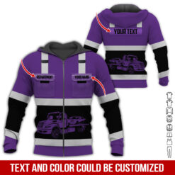Pocket-Custom Name and Color Love Tow Truck Hoodie - photo 408