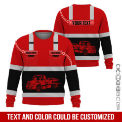 Pocket-Custom Name and Color Love Tow Truck Hoodie - photo 306