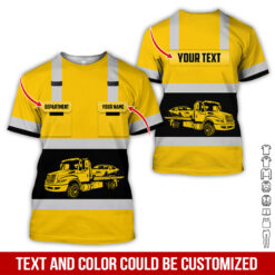 Pocket-Custom Name and Color Love Tow Truck Hoodie - photo 313