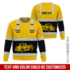 Pocket-Custom Name and Color Love Tow Truck Hoodie - photo 316