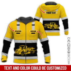 Pocket-Custom Name and Color Love Tow Truck Hoodie - photo 318