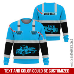 Pocket-Custom Name and Color Love Tow Truck Hoodie - photo 336