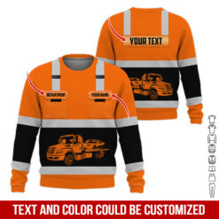Pocket-Custom Name and Color Love Tow Truck Hoodie - photo 346