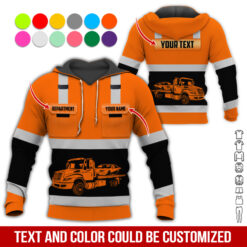 Pocket-Custom Name and Color Love Tow Truck Hoodie - photo 347