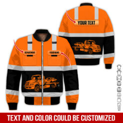 Pocket-Custom Name and Color Love Tow Truck Hoodie - photo 351