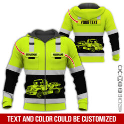 Pocket-Custom Name and Color Love Tow Truck Hoodie - photo 297