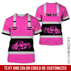 Pocket-Custom Name and Color Love Tow Truck Hoodie - photo 353