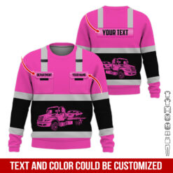 Pocket-Custom Name and Color Love Tow Truck Hoodie - photo 356