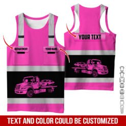 Pocket-Custom Name and Color Love Tow Truck Hoodie - photo 360