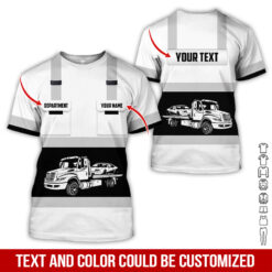 Pocket-Custom Name and Color Love Tow Truck Hoodie - photo 363