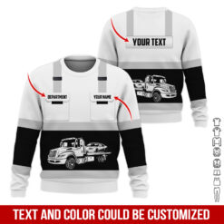 Pocket-Custom Name and Color Love Tow Truck Hoodie - photo 366