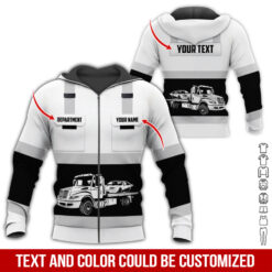 Pocket-Custom Name and Color Love Tow Truck Hoodie - photo 368
